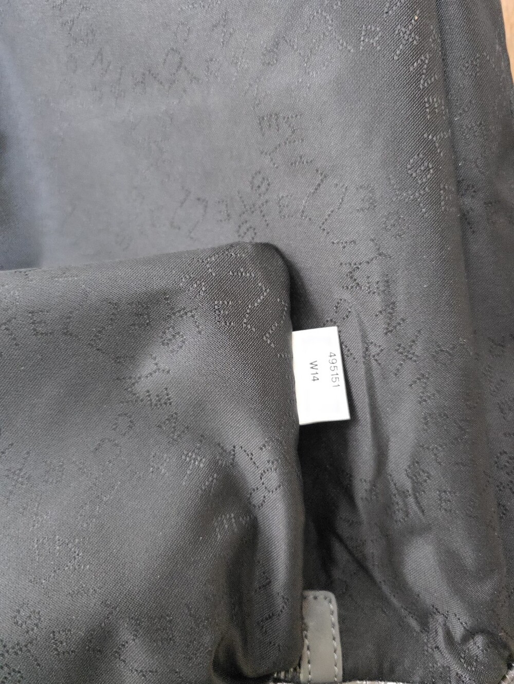 EUC Stella McCartney Silver Metallic Snakeskin Print Falabella Shoulder Tote Bag - Picture 12 of 16